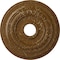Ekena Millwork Oldham Ceiling Medallion (Canopies up to 8 5/8"), 18"OD x 3 3/8"ID x 7/8"P, Smokey Topaz Crackle CM18OL1STC - alternate 1